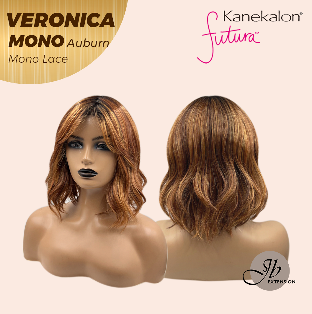 [PRE-ORDER] Nichole's Selection - VERONICA MONO Monofilament Handmade Wig 6X5 Full Monofilament Hand Tied Top Wig 12 Inches Auburn Wave Mono Lace Wig With Anti-slip Silicone Strips Glueless Wig VERONICA MONO AUBURN【BENDY EAR TABS】