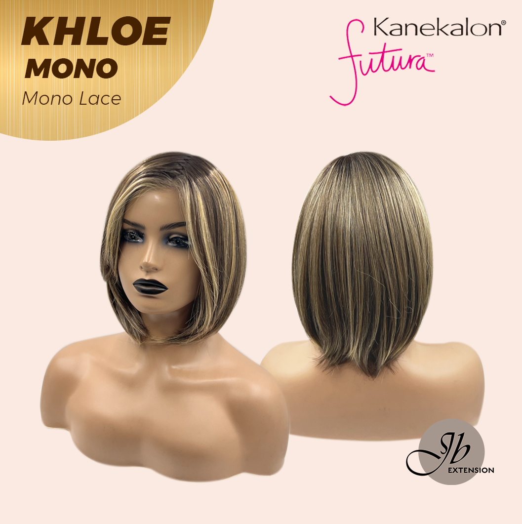[PRE-ORDER] JBEXTENSION KHLOE MONO Monofilament Handmade Wig 6X5 Full Monofilament Hand Tied Top Wig 12 Inches Bob Cut Hazelnut Blonde Highlight Mono Lace Handmade Futura Fiber Wig With Anti-slip Silicone Strips Glueless Wig KHLOE MONO【BENDY EAR TABS】