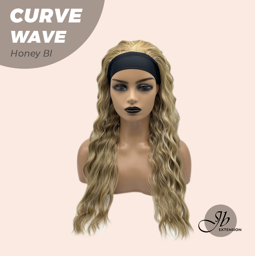 JBEXTENSION 26 Inches Long Wave Honey Blonde Headband Wig CURVE WAVE - HONEY BLONDE
