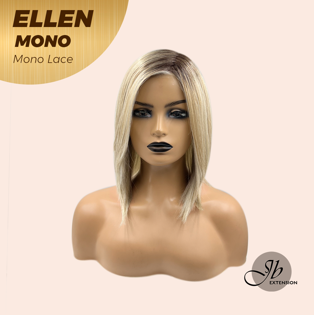 [PRE-ORDER] HOT OF SEASON -  ELLEN MONO Full Monofilament Handmade Full Lace Full Hand Tied Wig 12 Inches Blonde Mono Lace Handmade Futura Fiber Wig Glueless Wig ELLEN MONO【BENDY EAR TABS】