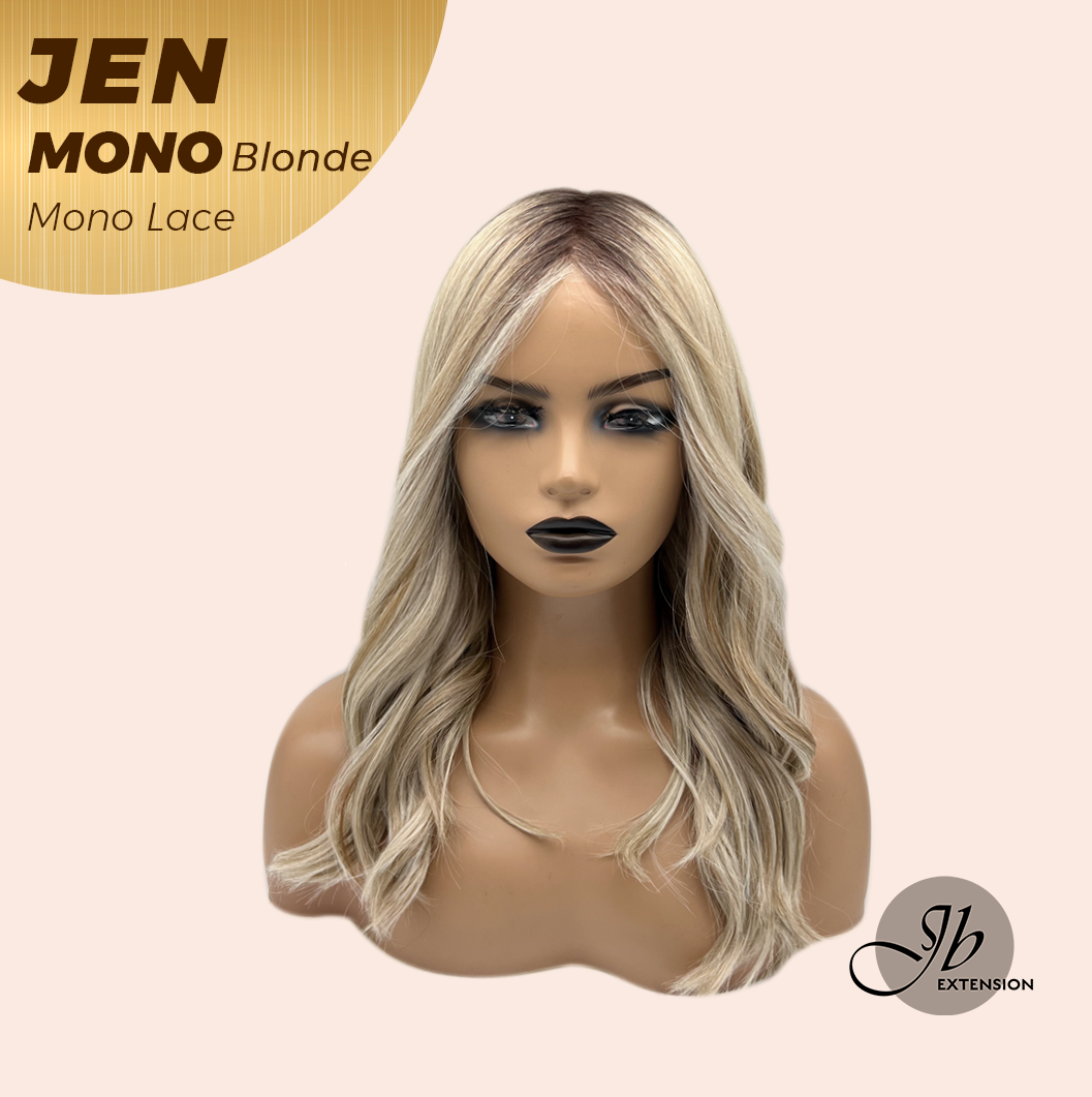 [PRE-ORDER] JBEXTENSION JEN MONO Monofilament Handmade Wig 6X5 Full Monofilament Hand Tied Top Wig 18 Inches Blonde Mono Lace Wig With Anti-slip Silicone Strips Glueless Wig JEN MONO BLONDE【BENDY EAR TABS】