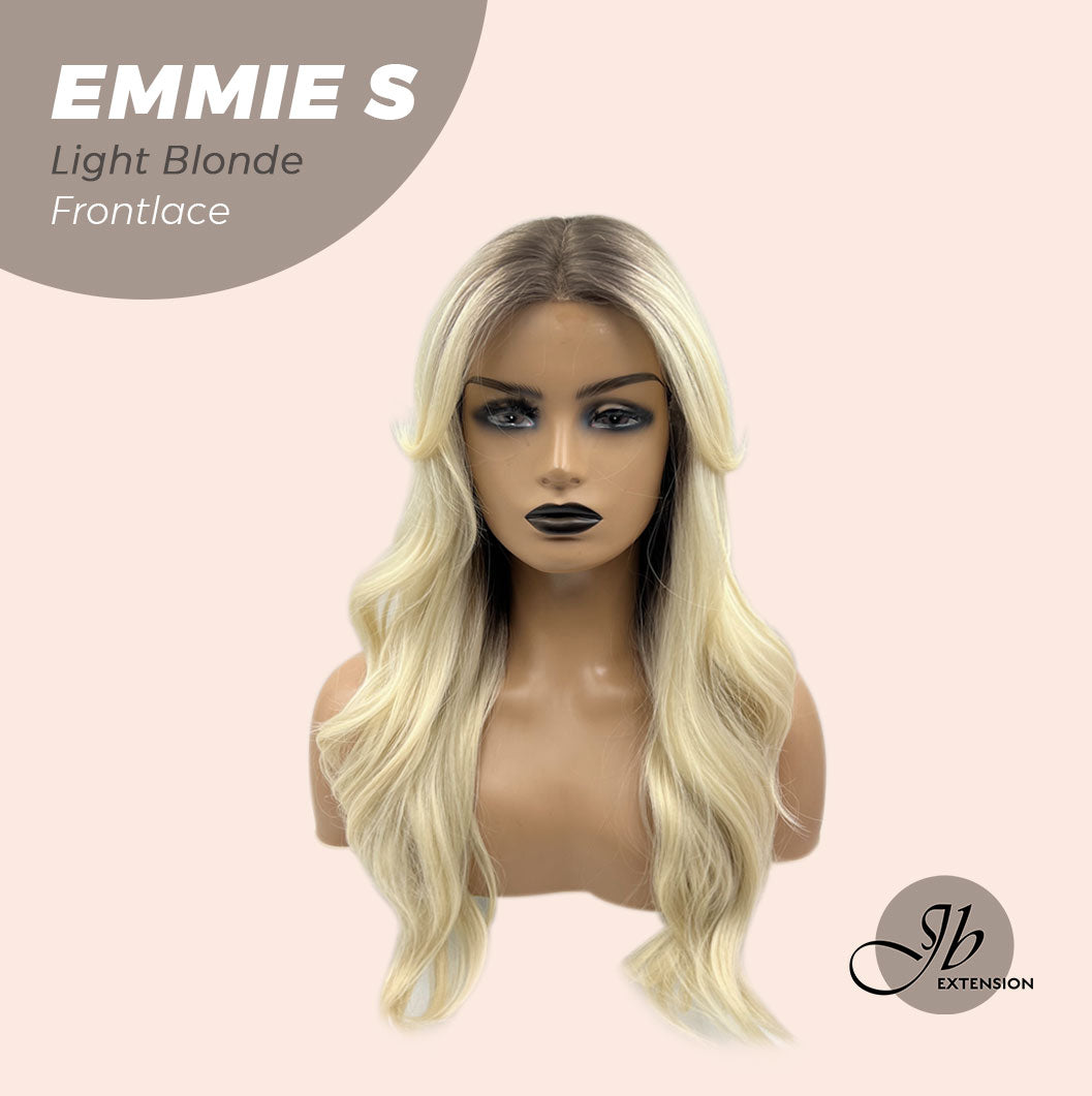 HOT OF SEASON -JBEXTENSION 22 Inches Curly Light Blonde Pre-Cut Frontlace Glueless Wig EMMIE S