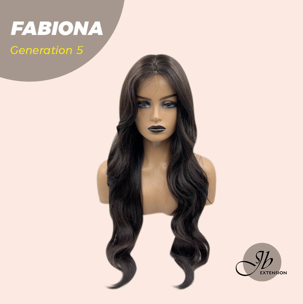 HOT OF SEASON - JBEXTENSION GENERATION FIVE 28 Inches Tea Black Darkest Brown Curly Wig FABIONA