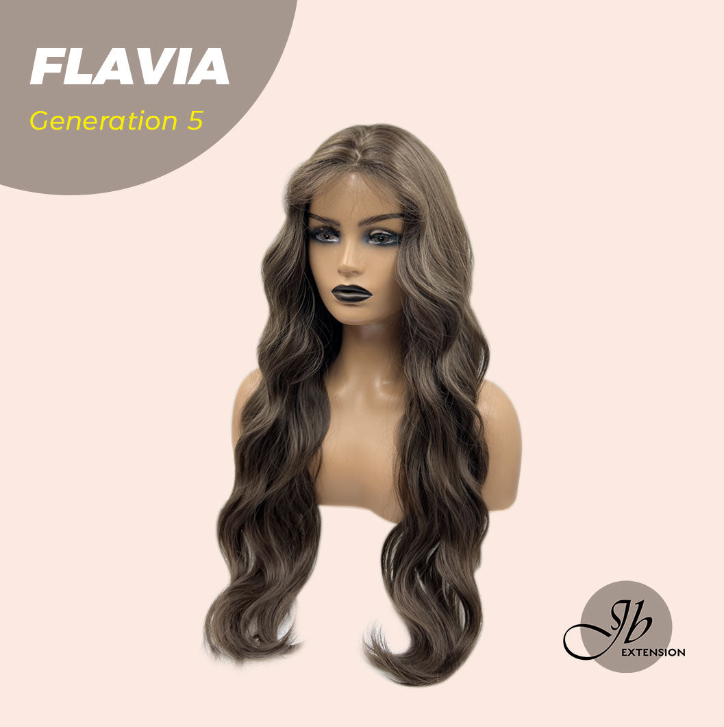 JBEXTENSION GENERATION FIVE 28 Inches Cold Brown Body Wave Wig FLAVIA
