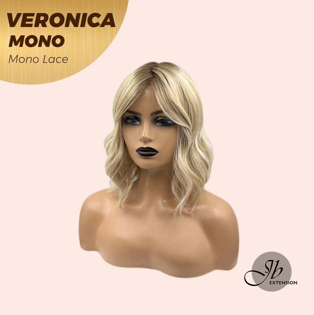 [PRE-ORDER] JBEXTENSION VERONICA MONO Monofilament Handmade Wig 6X5 Full Monofilament Hand Tied Top Wig 12 Inches Blonde Wave Mono Lace Wig With Anti-slip Silicone Strips Glueless Wig VERONICA MONO【BENDY EAR TABS】