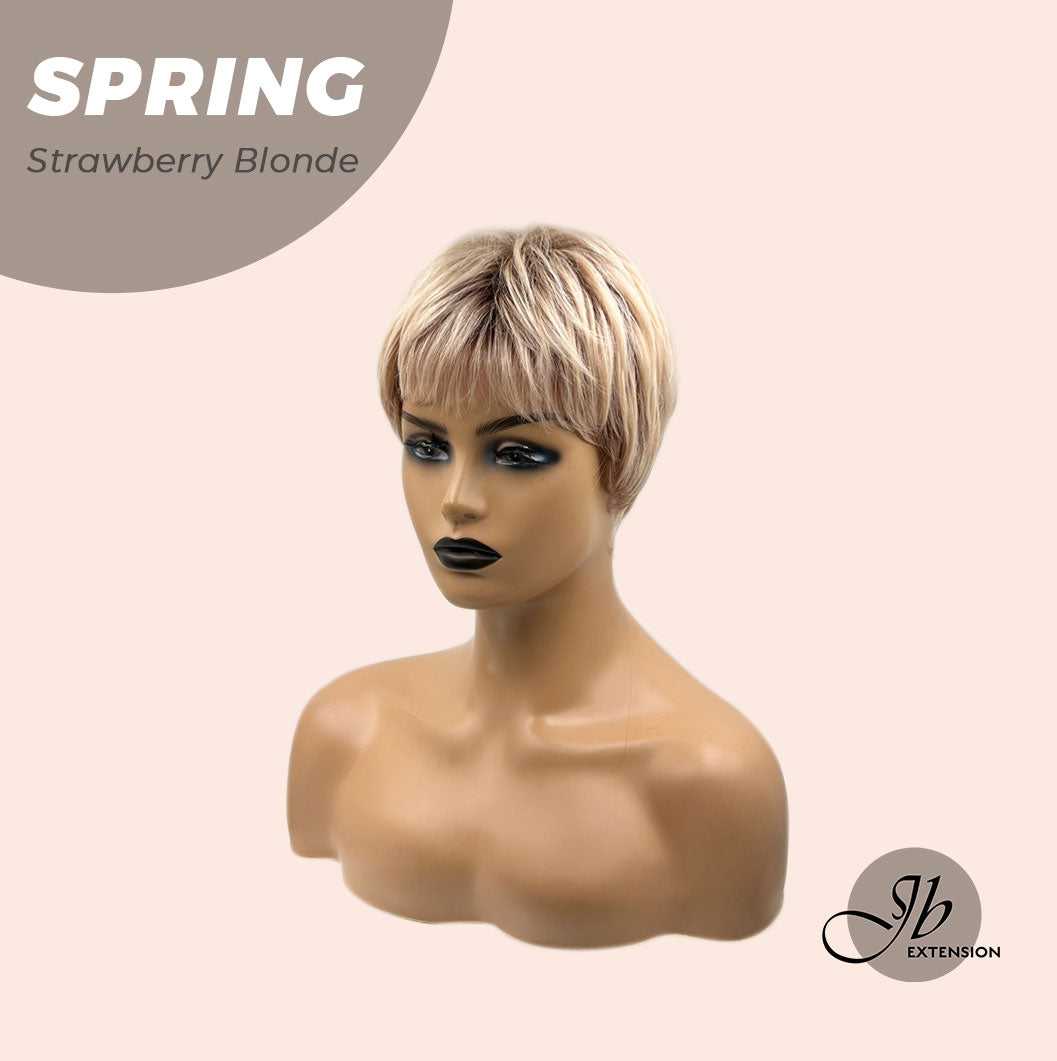 JBEXTENSION Pixie Cut Strawberry Blonde Peach Fashion Women Wig SPRING STRAWBERRY BLONDE