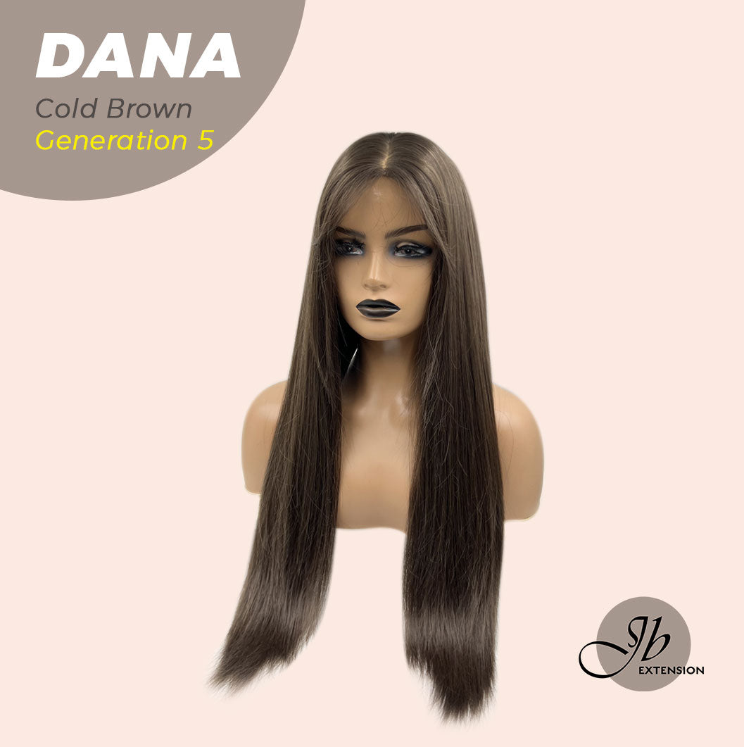 JBEXTENSION GENERATION FIVE 28 Inches Long Cold Brown Straight Wig With Bangs DANA COLD BROWN G5