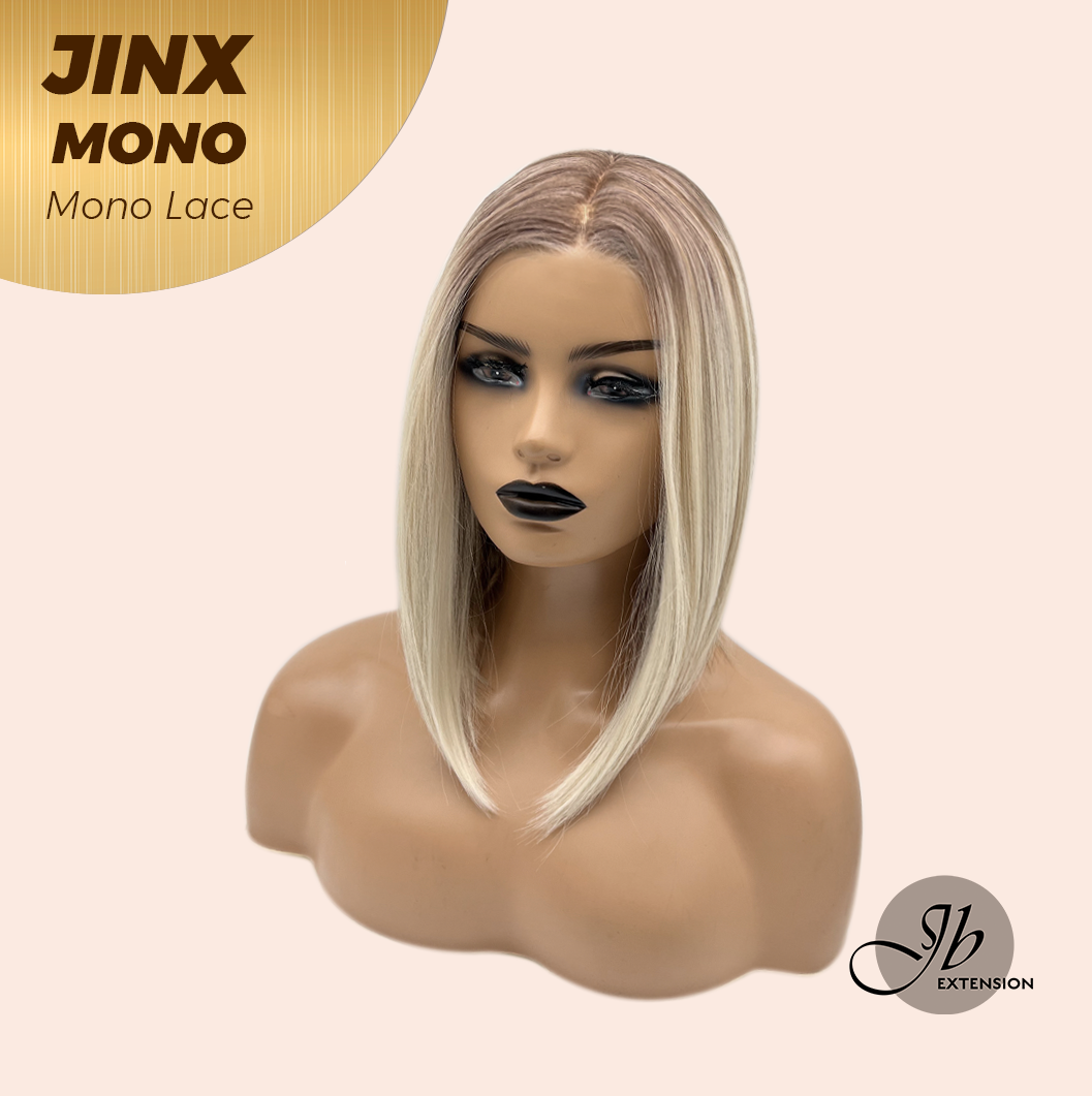 [PRE-ORDER] JBEXTENSION JINX MONO Monofilament Handmade Wig 6X5 Full Monofilament Hand Tied Top Wig 12 Inches Blonde Mono Lace Wig With Anti-slip Silicone Strips Glueless Wig JINX MONO【BENDY EAR TABS】