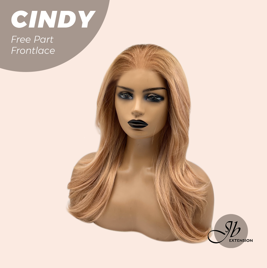 JBEXTENSION 20 Inches Strawberry Blonde Curly Pre-Cut 9X6 U Lace Free Part Frontlace Glueless Wig CINDY