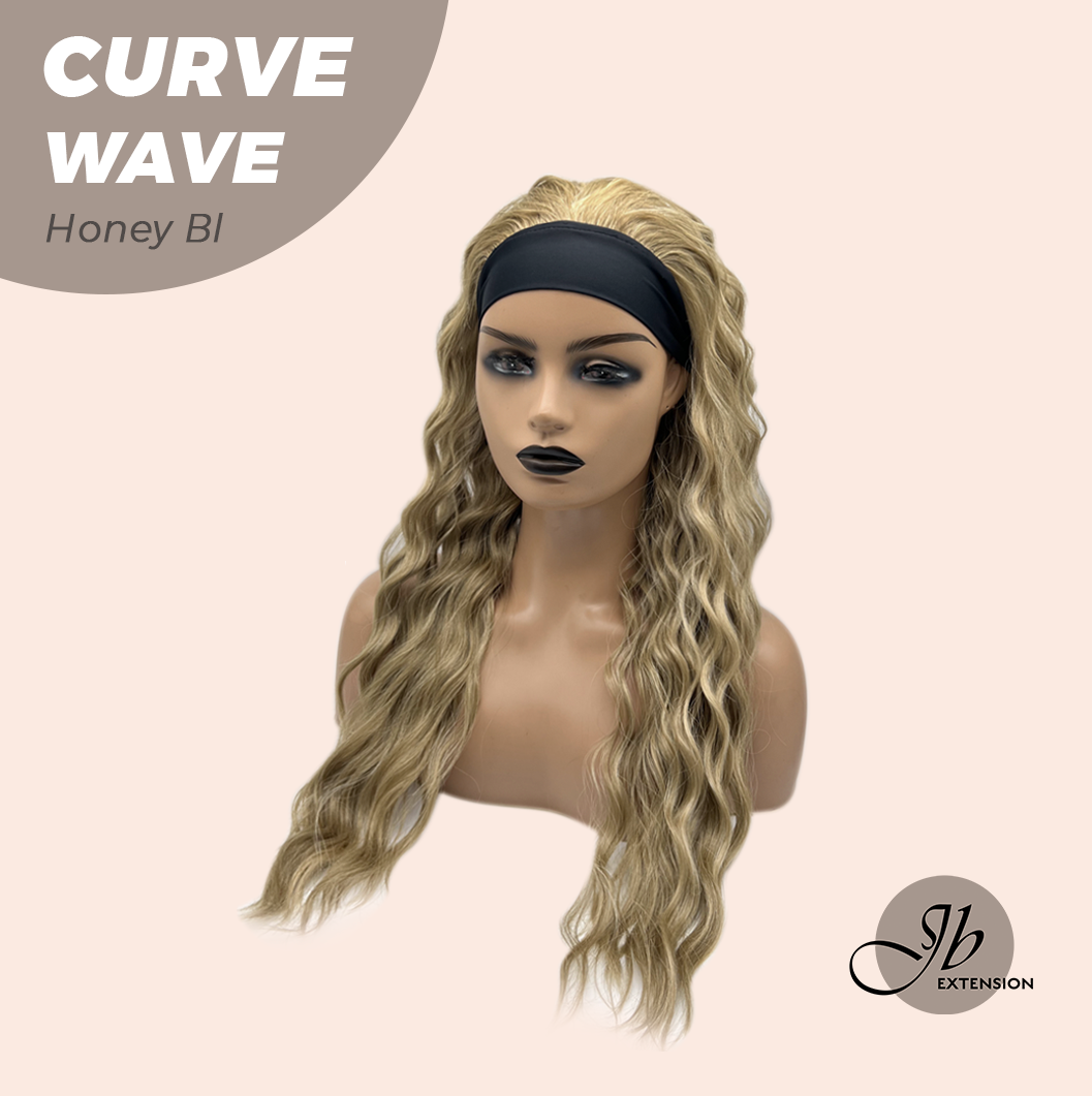 JBEXTENSION 26 Inches Long Wave Honey Blonde Headband Wig CURVE WAVE - HONEY BLONDE