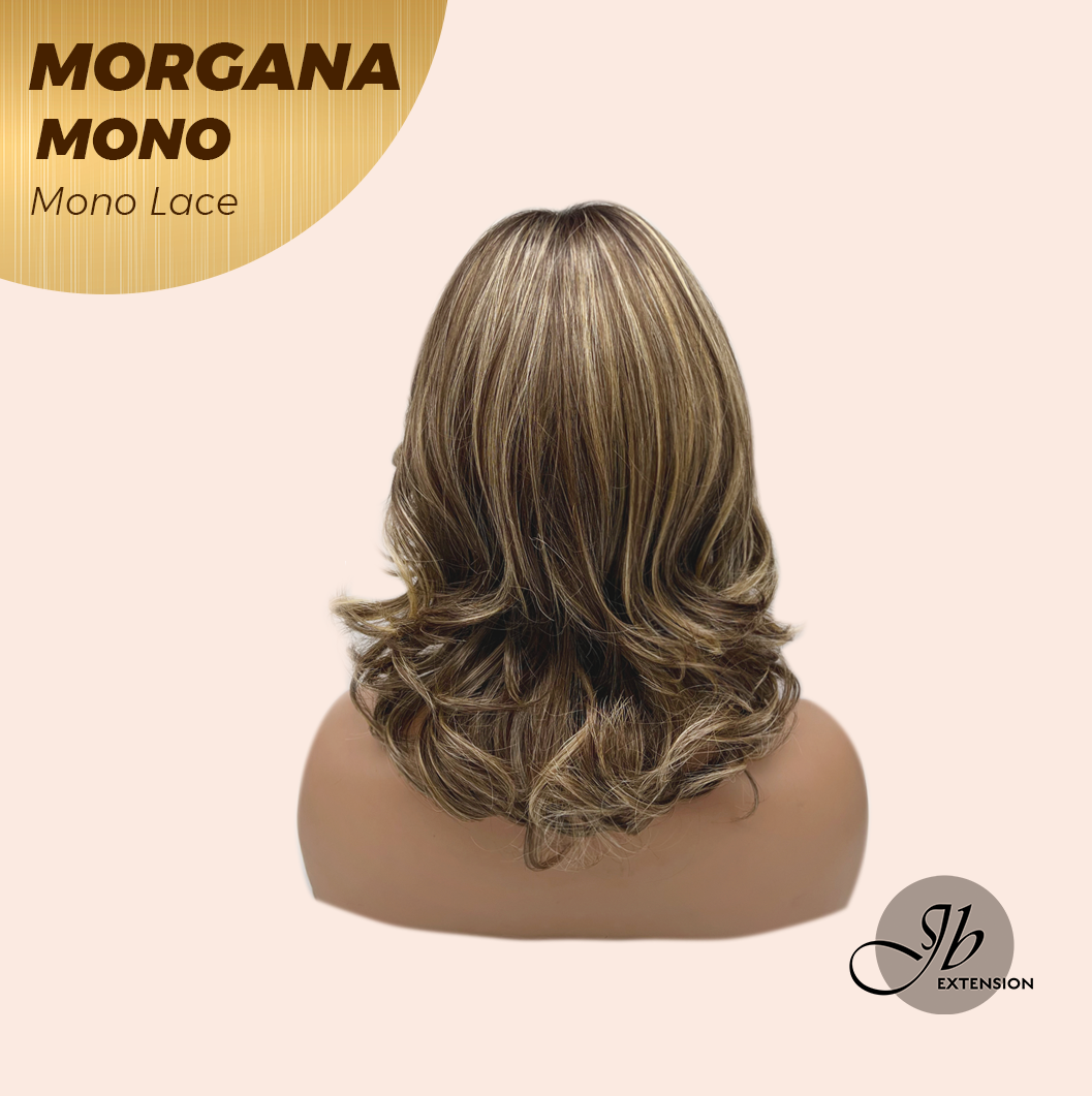 [PRE-ORDER] JBEXTENSION MORGANA MONO Monofilament Handmade Wig 6X5 Full Monofilament Hand Tied Top Wig 13 Inches Hazelnut Blonde Highlight Mono Lace Wig With Anti-slip Silicone Strips Glueless Wig MORGANA MONO【BENDY EAR TABS】