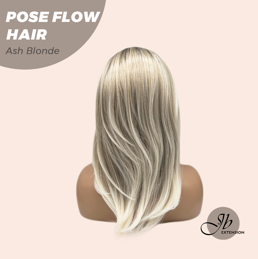 JBEXTENSION 18 Inches Ash Blonde Headband Wig POSE FLOW HAIR - ASH BLONDE