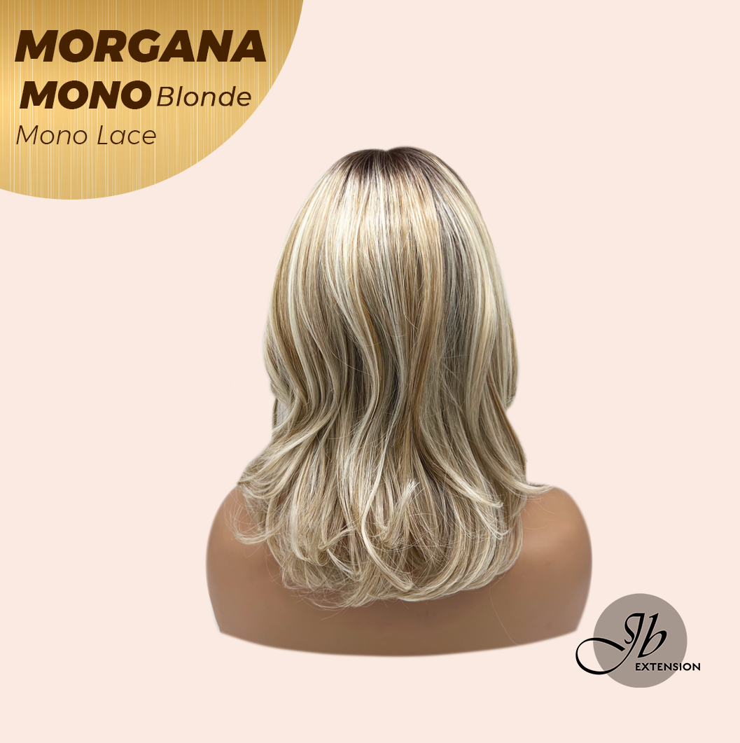 JBEXTENSION MORGANA MONO Monofilament Handmade Wig 6X5 Full Monofilament Hand Tied Top Wig 13 Inches Blonde Mono Lace Wig With Anti-slip Silicone Strips Glueless Wig MORGANA MONO LONDE【BENDY EAR TABS】