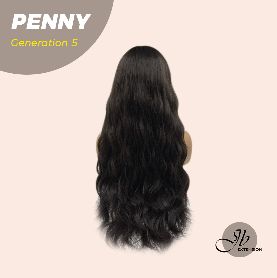 JBEXTENSION GENERATION FIVE 28 Inches Midnight Brown( Black/Brown) Wave Wig PENNY G5