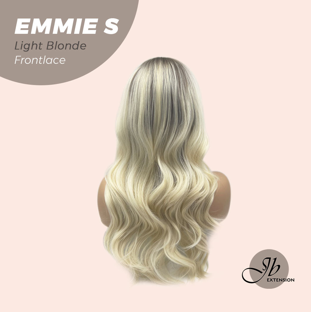 HOT OF SEASON -JBEXTENSION 22 Inches Curly Light Blonde Pre-Cut Frontlace Glueless Wig EMMIE S