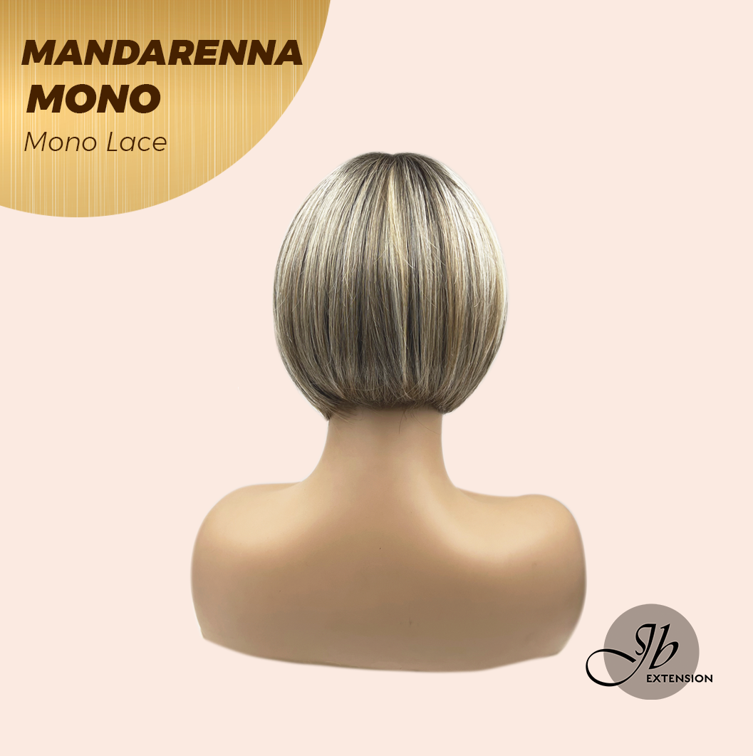[PRE-ORDER] JBEXTENSION MANDARENNA MONO Monofilament Handmade Wig 6X5 Full Monofilament Hand Tied Top Wig 8 Inches Dark Blonde Mono Lace Handmade Futura Fiber Wig With Anti-slip Silicone Strips Glueless Wig MANDARENNA MONO【BENDY EAR TABS】