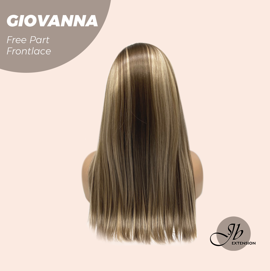 [PRE-ORDER] JBEXTENSION 22 Inches Mix Blonde Straight Fiber X, Tangle Less Pre-Cut Free Part Frontlae Glueless Wig GIOVANNA