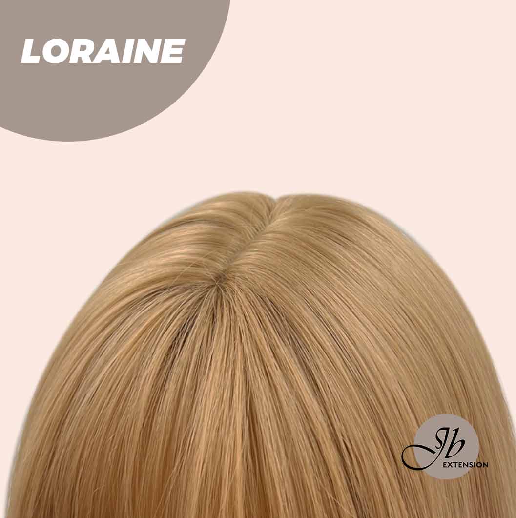 JBEXTENSION 24 Inches Blonde Curly Wig With Bangs LORAINE