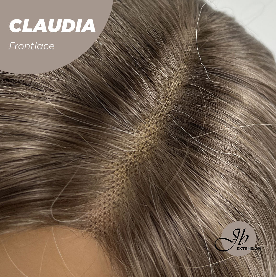 JBEXTENSION 27 Inches Blonde Curly Pre-Cut Frontlace Glueless Wig CLAUDIA