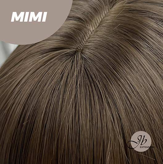 JBEXTENSION 18 Inches Cold Brown Body Wave With Full Bangs Wig MIMI