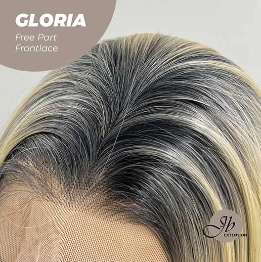JBEXTENSION 30 Inches Blonde With Dark Root Extra Long Straight Lace Front Wig.Pre Plucked 6*14 HD Transparent Lace Frontal Glueless Wig GLORIA