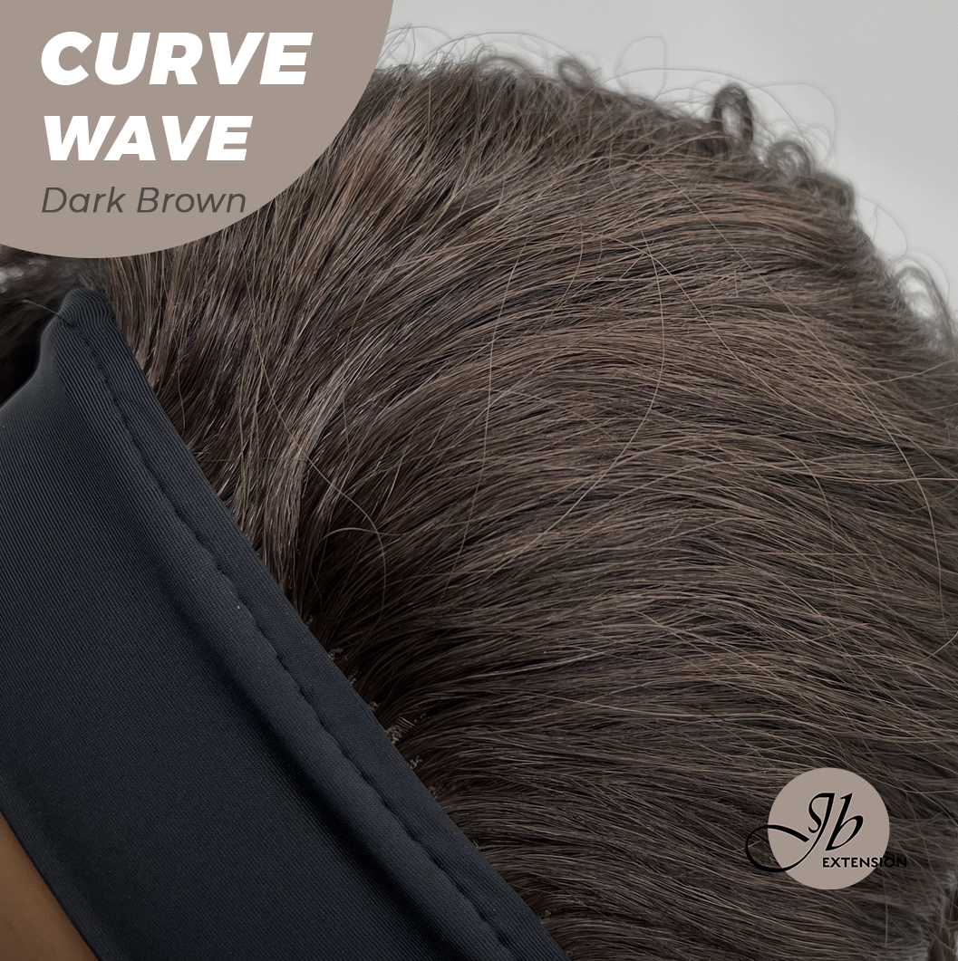JBEXTENSION 26 Inches Long Wave Dark Brown Headband Wig CURVE WAVE - DARK BROWN