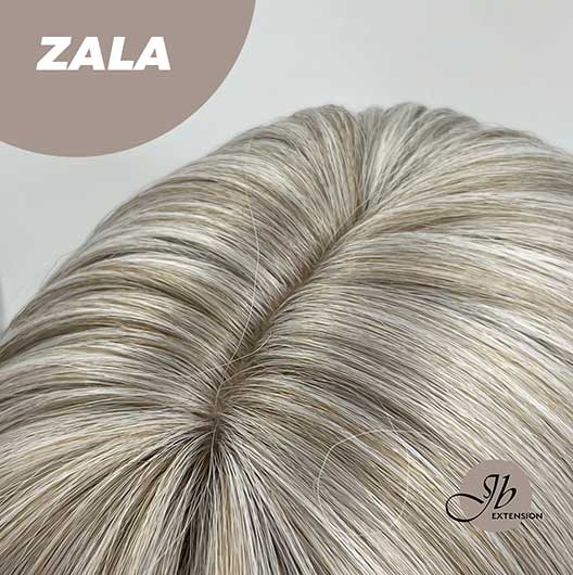 JBEXTENSION 10 Inches Bob Cut Tea Grey Hair With Bangs Wig ZALA