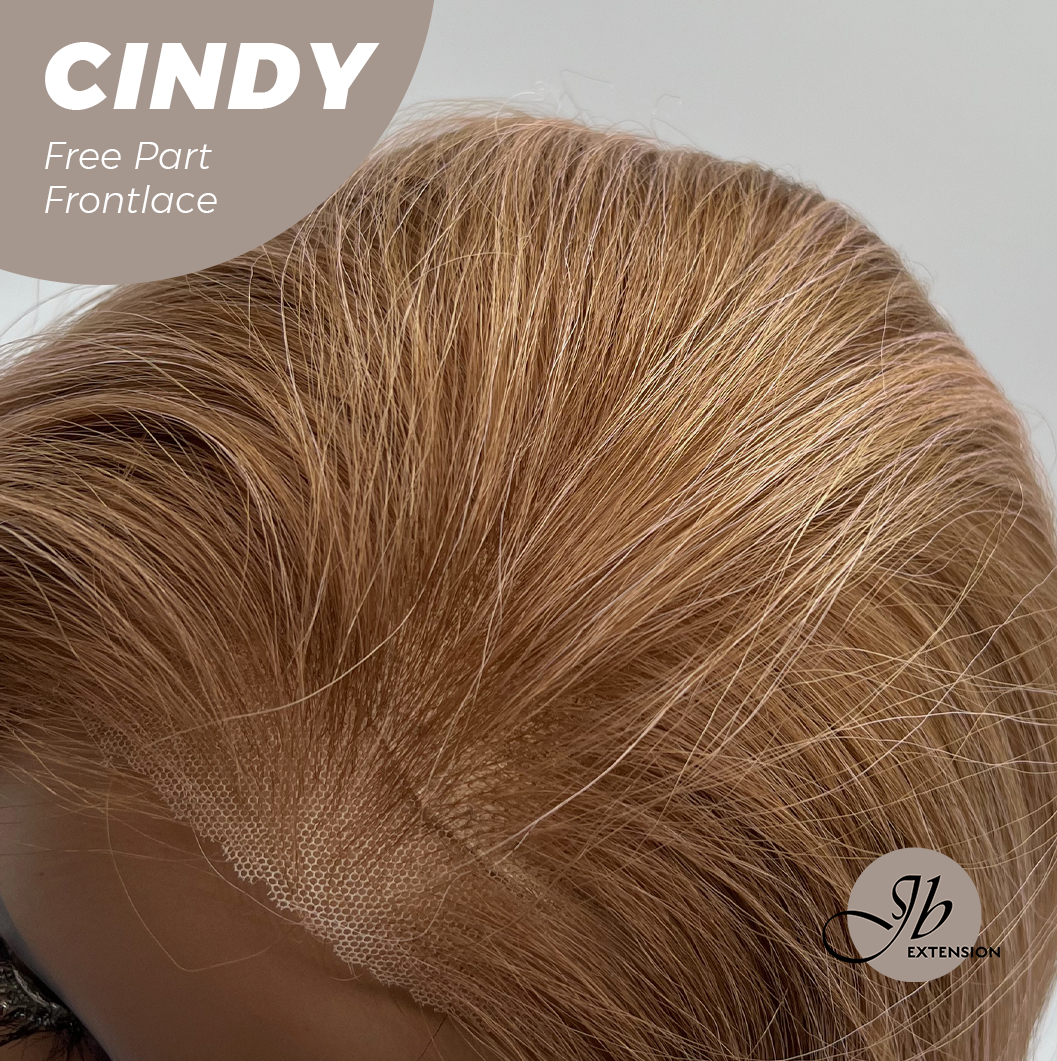 JBEXTENSION 20 Inches Strawberry Blonde Curly Pre-Cut 9X6 U Lace Free Part Frontlace Glueless Wig CINDY