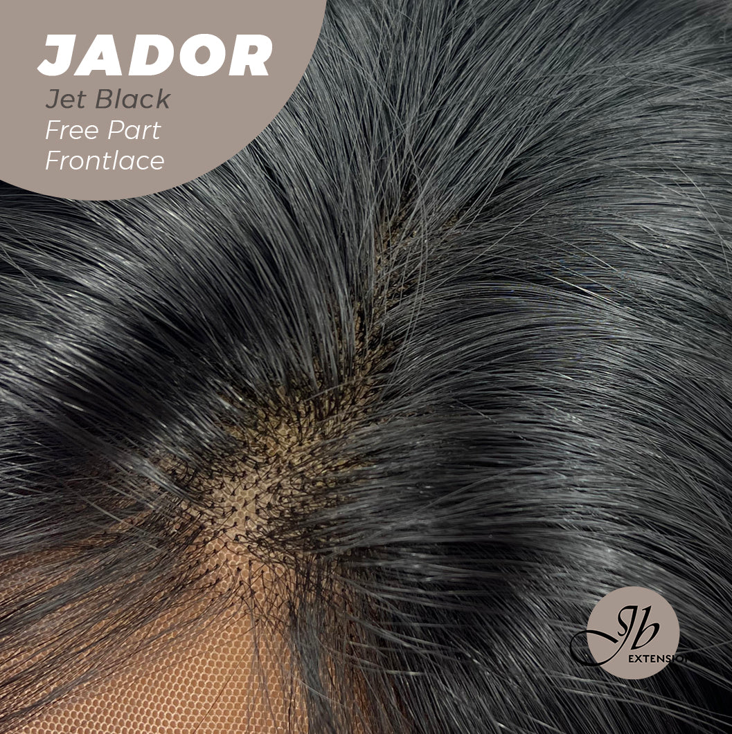HOT OF SEASON -10 Inches Jet Black Curly Pre Plucked 13*3 HD Transparent Lace Frontal Swiss Lace Glueless Wig JADOR BLACK