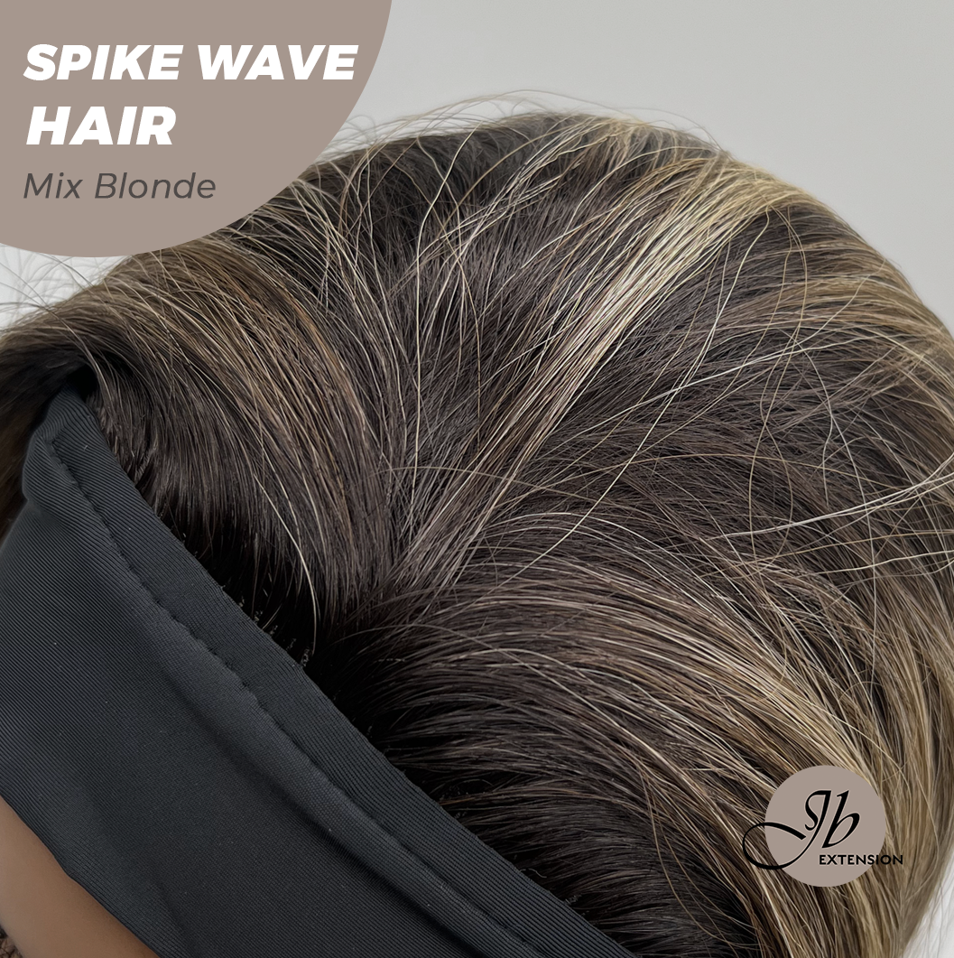 JBEXTENSION 24 Inches Long Curly Hair Mix Blonde Headband Wig SPIKE WAVE HAIR - MIX BLONDE
