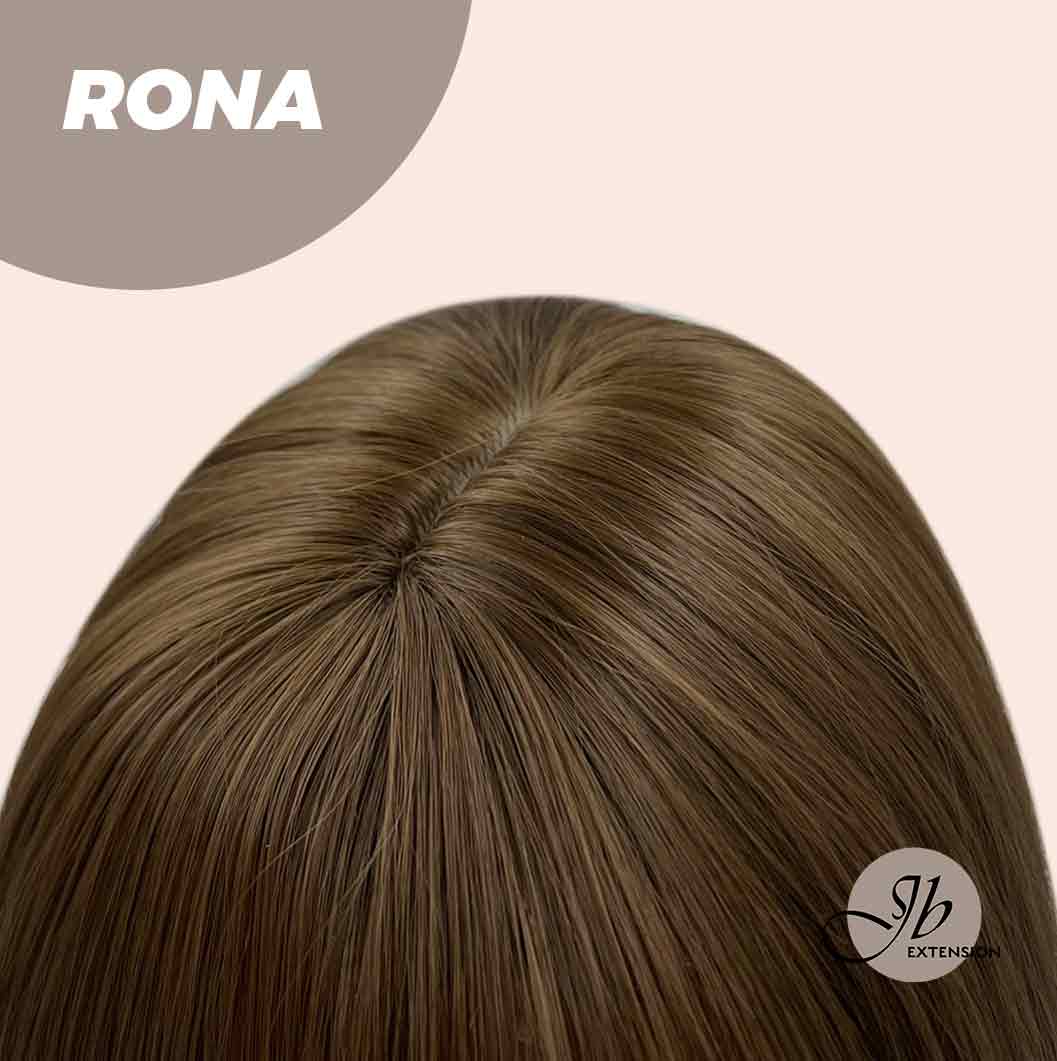 JBEXTENSION 14 Inches Brown Wig With Bangs RONA