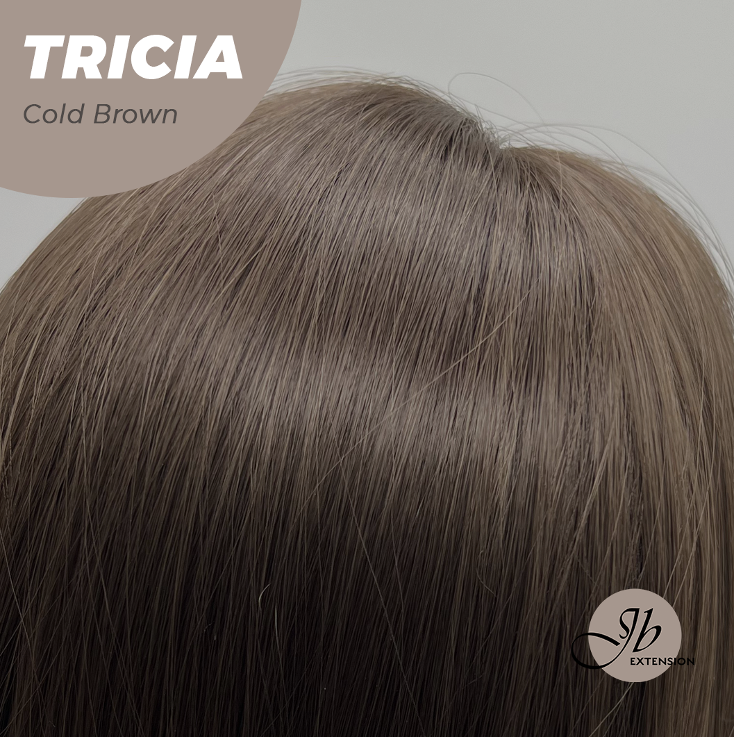 JBEXTENSION 23 Inches Curly Cold Brown Wig TRICIA COLD BROWN
