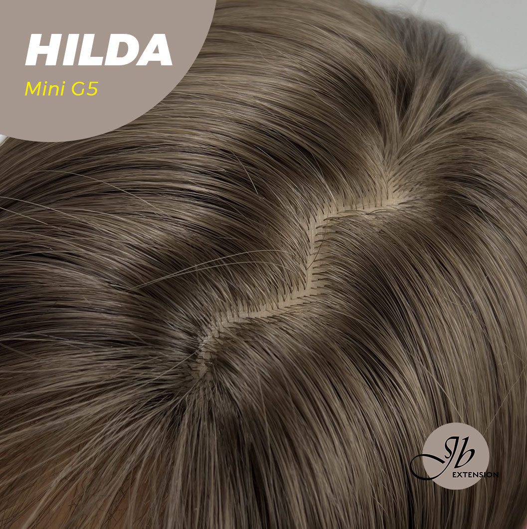 Get this look with our 28 Inches Long Cold Brown Straight Mini G5 Wig With Bangs HILDA