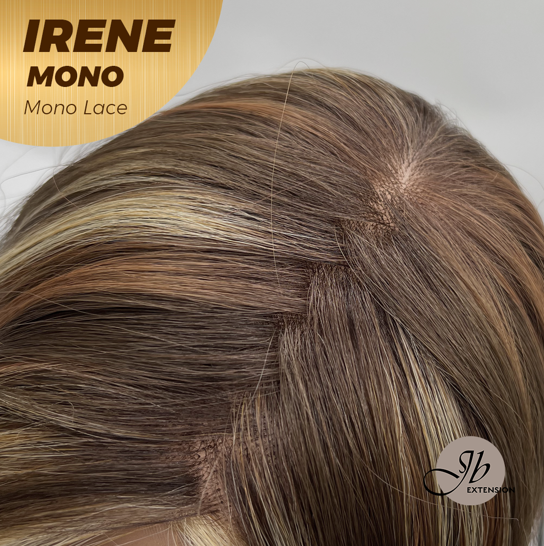 [PRE-ORDER] JBEXTENSION IRENE MONO Monofilament Handmade Wig 6X5 Full Monofilament Hand Tied Top Wig 19 Inches Hazelnut Curly Mono Lace Wig With Anti-slip Silicone Strips Glueless Wig IRENE MONO【BENDY EAR TABS】