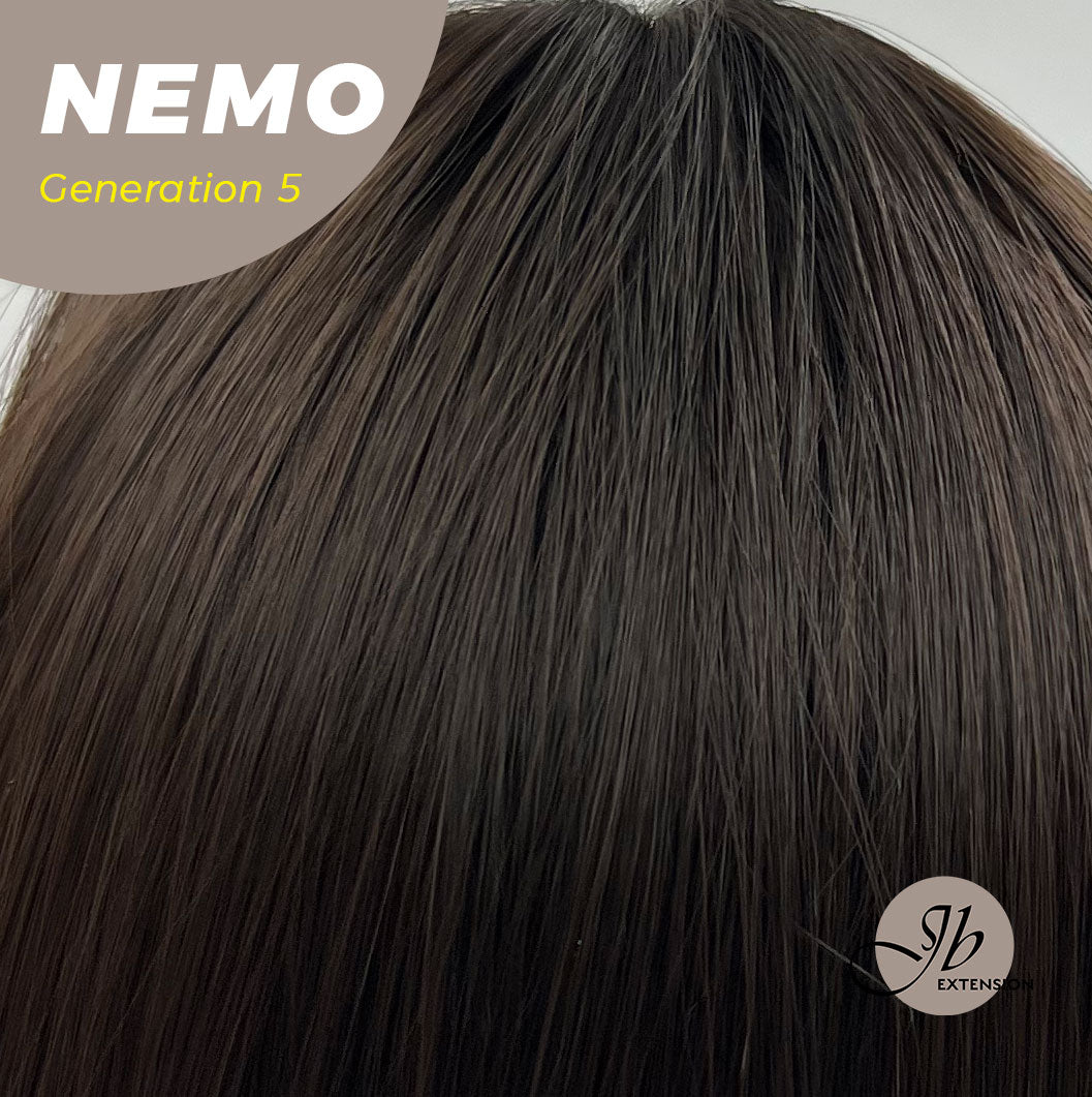 JBEXTENSION GENERATION FIVE 28 Inches Hime Cut Midnight Brown( Black/Brown) Wig NEMO G5