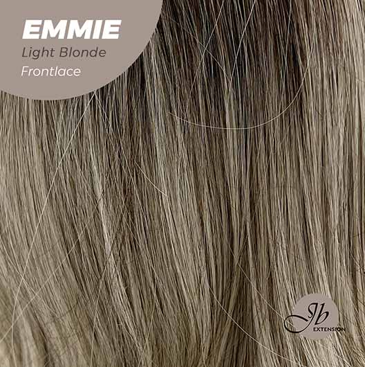 Nichole's Selection -26 Inches Curly Balayage Light Blonde With Dark Root Wig Pre-Cut Frontlace Glueless Wig EMMIE LIGHT BLONDE