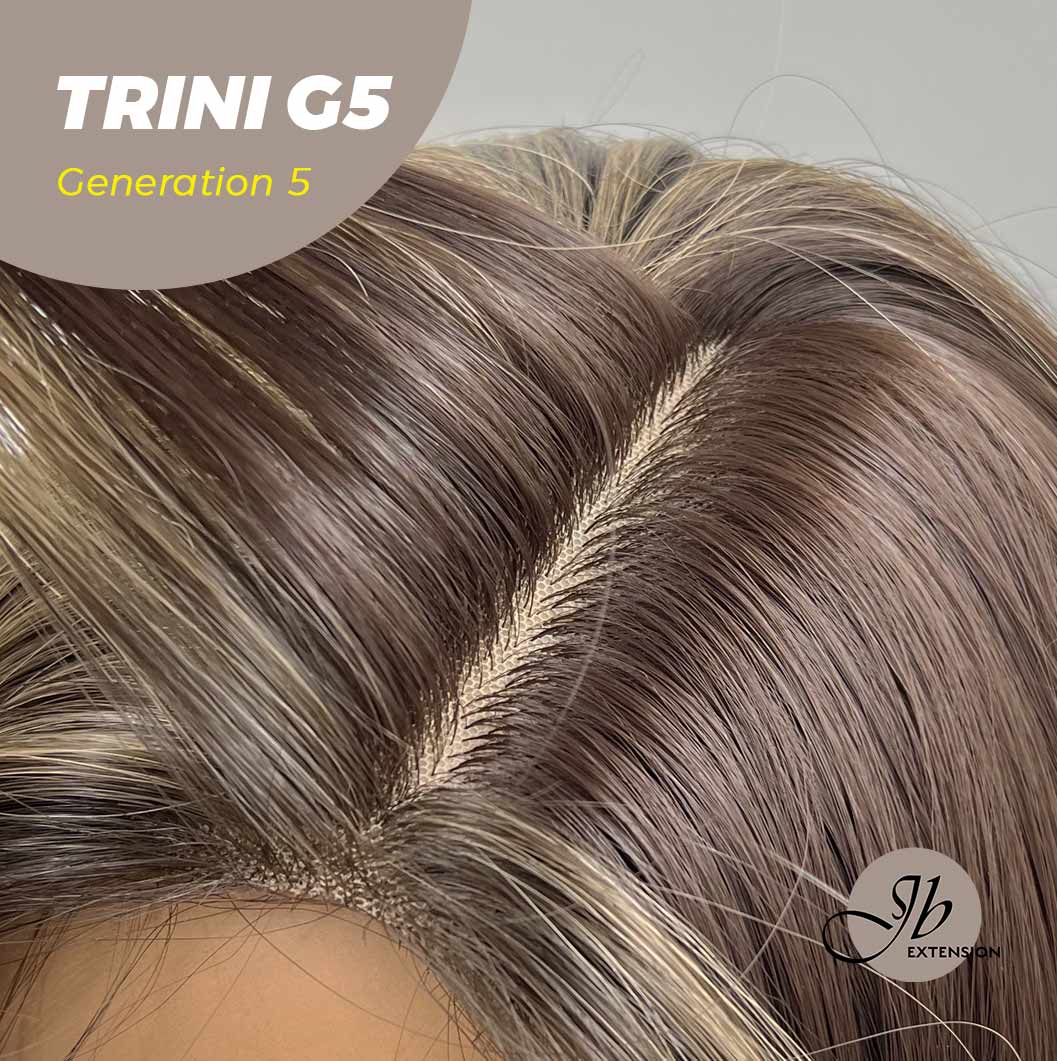 JBEXTENSION GENERATION FIVE 24 Inches Dark Brown With Highlight Women Wig TRINI G5