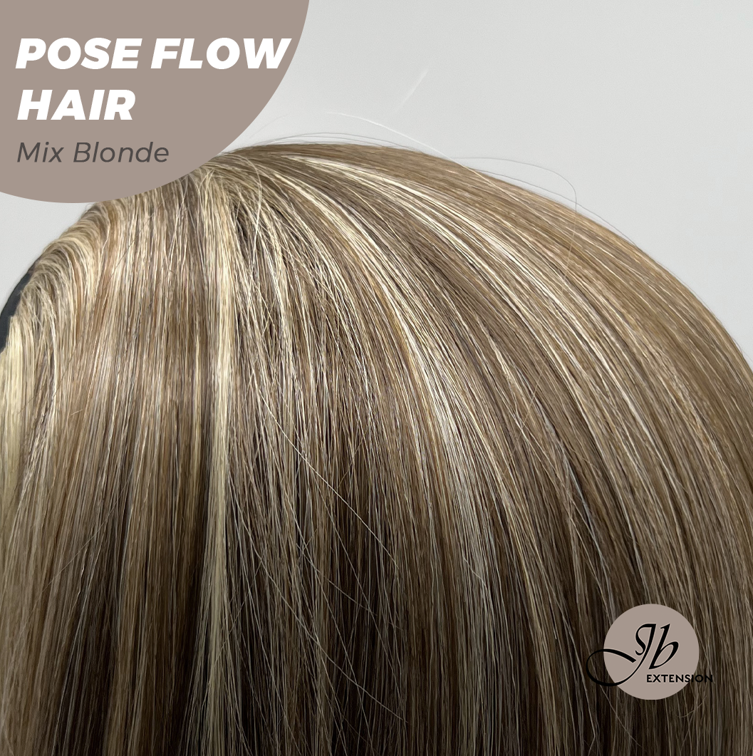 JBEXTENSION 18 Inches Mix Blonde Headband Wig POSE FLOW HAIR - MIX BLONDE