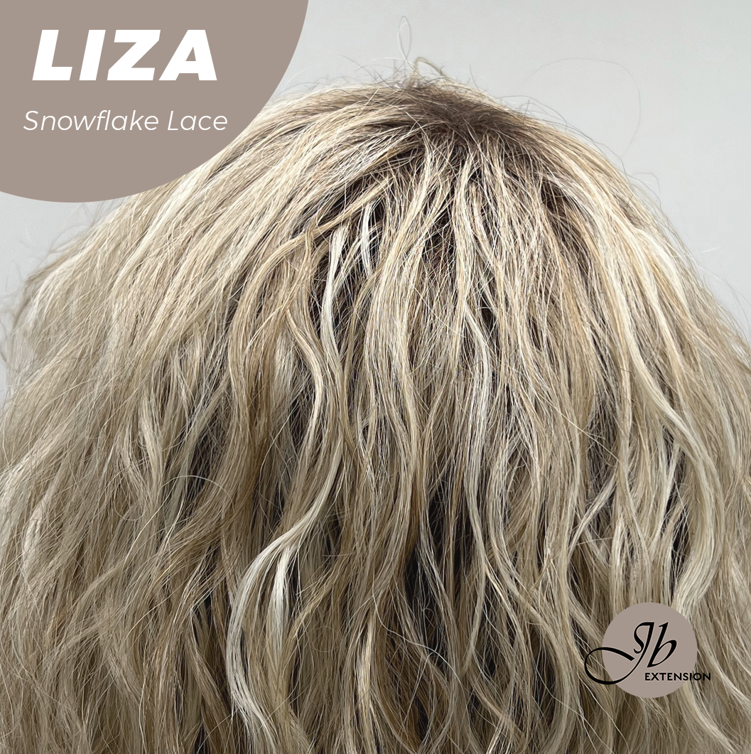 [PRE-ORDER] JBEXTENSION 19 Inches Deep Curly Blonde Pre-Cut Snowflake Lace Frontlace Glueless Wig LIZA SNOWFLAKE【PERMATEASE】【BENDY EAR TABS】