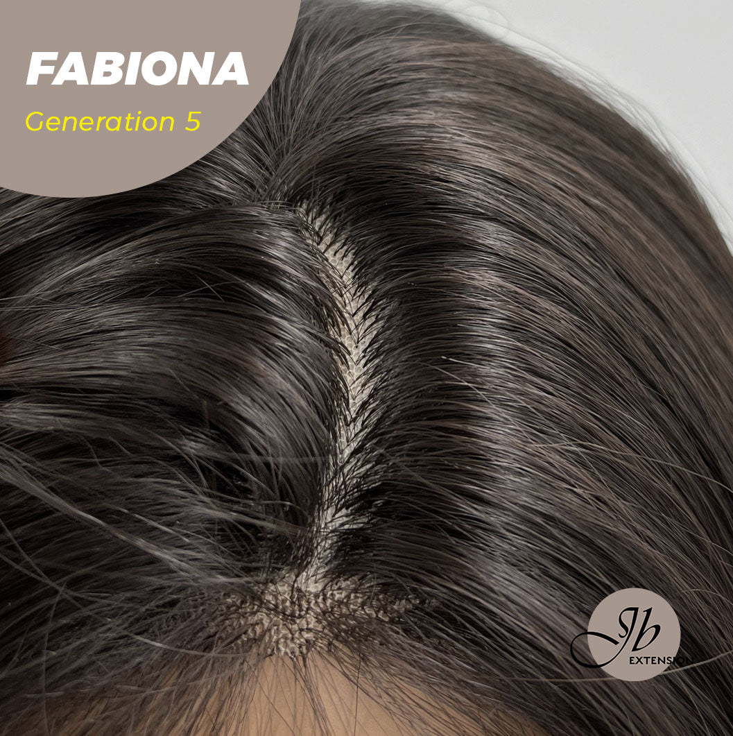 JBEXTENSION GENERATION FIVE 28 Inches Tea Black Darkest Brown Curly Wig FABIONA