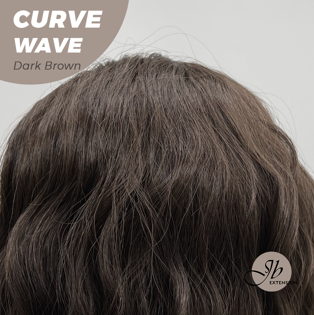 JBEXTENSION 26 Inches Long Wave Dark Brown Headband Wig CURVE WAVE - DARK BROWN