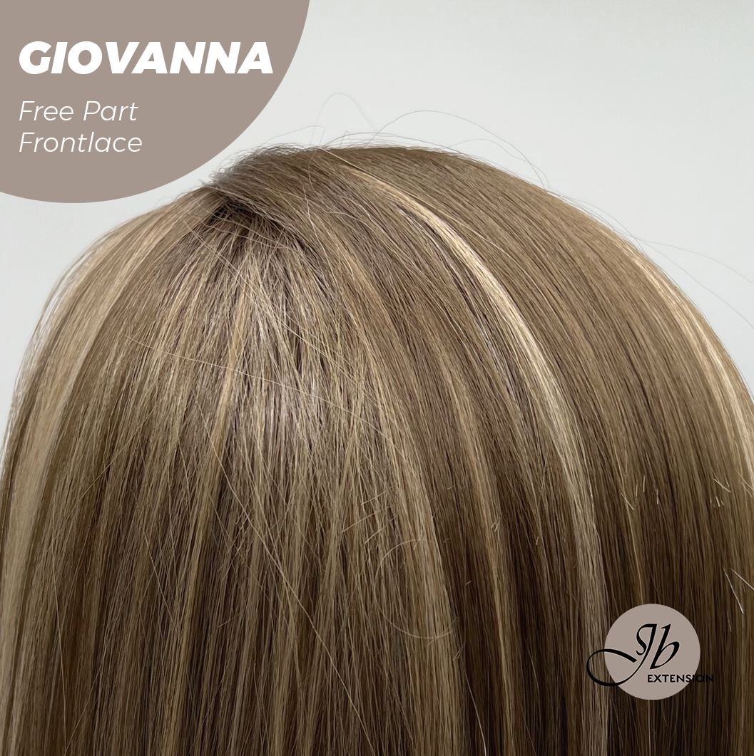 [PRE-ORDER] JBEXTENSION 22 Inches Mix Blonde Straight Fiber X, Tangle Less Pre-Cut Free Part Frontlae Glueless Wig GIOVANNA