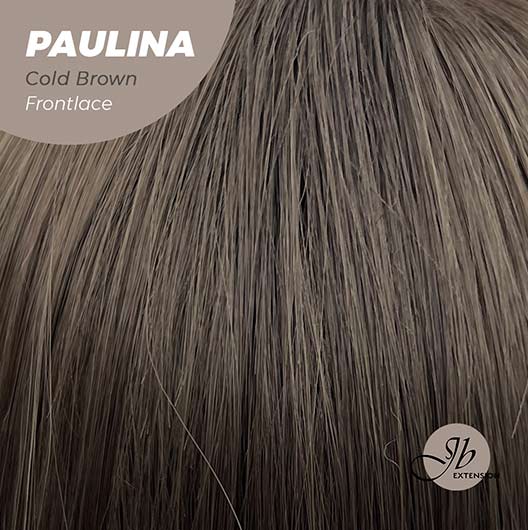 JBEXTENSION 10 Inches Bob Cut Cold Brown Straight Pre-Cut Frontlace Glueless Wig PAULINA COLD BROWN