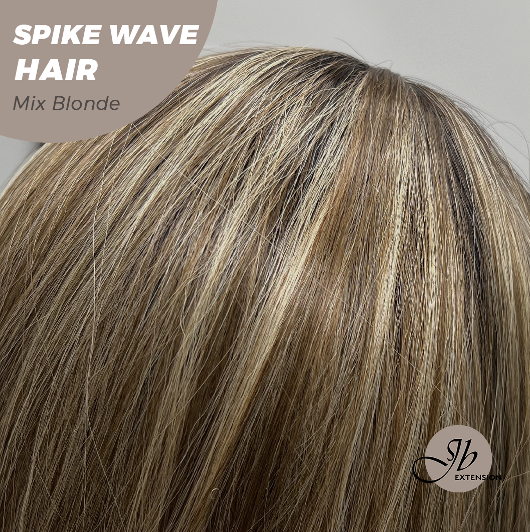 JBEXTENSION 24 Inches Long Curly Hair Mix Blonde Headband Wig SPIKE WAVE HAIR - MIX BLONDE