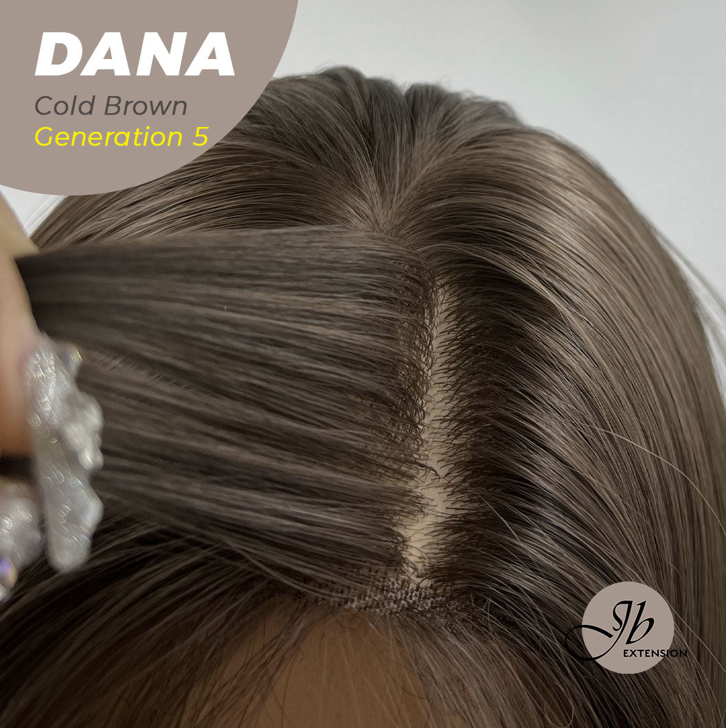 JBEXTENSION GENERATION FIVE 28 Inches Long Cold Brown Straight Wig With Bangs DANA COLD BROWN G5