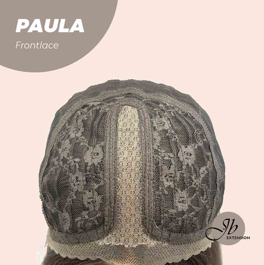 JBEXTENSION 12 Inches Bob Cut Cold Brown Straight Pre-Cut Frontlace Glueless Wig PAULA