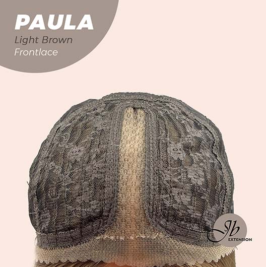 JBEXTENSION 12 Inches Bob Cut Light Brown Straight Pre-Cut Frontlace Glueless Wig PAULA LIGHT BROWN