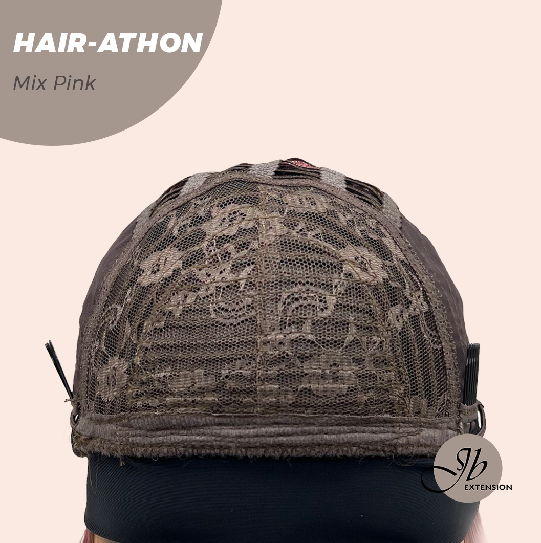 JBEXTENSION 18 Inches Curly Mix Pink Headband Wig HAIR-ATHON - MIX PINK