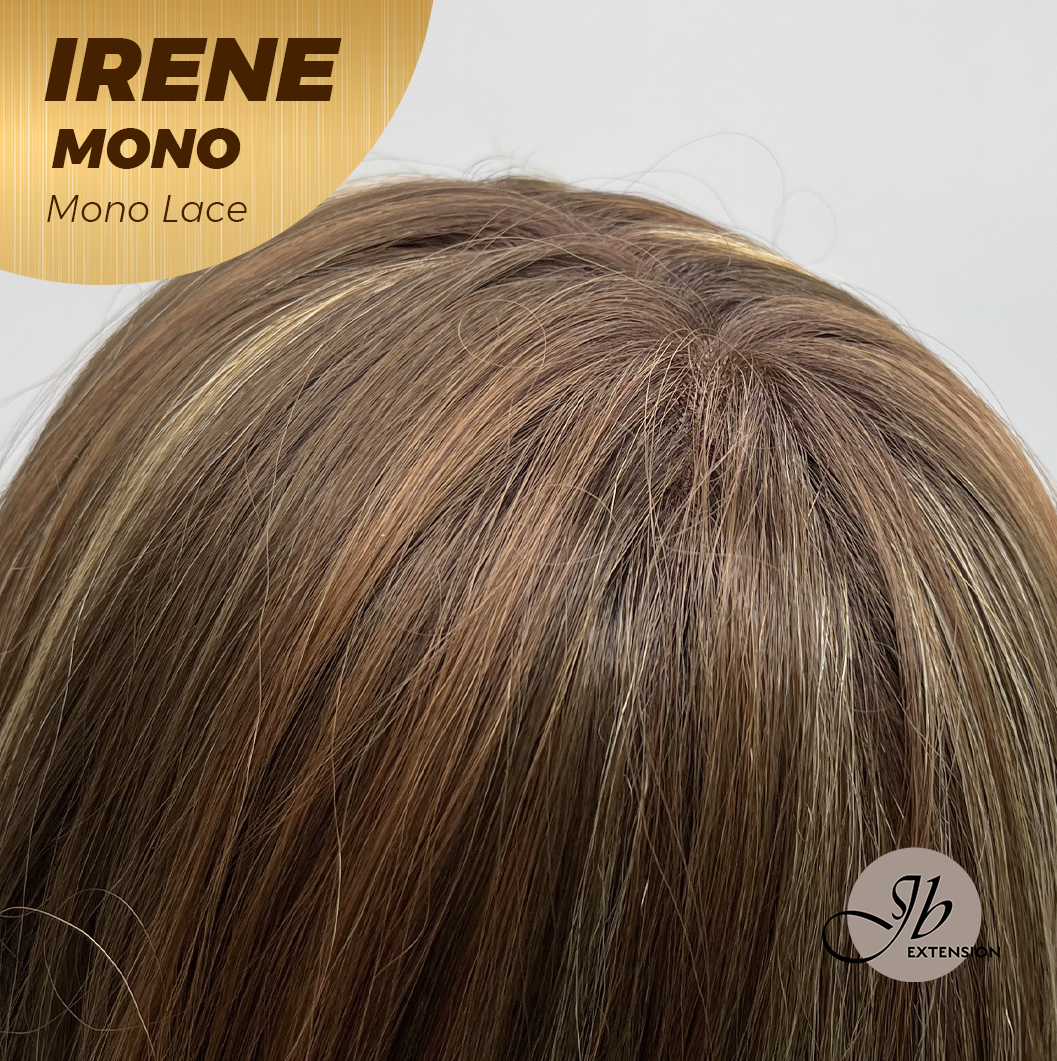 [PRE-ORDER] JBEXTENSION IRENE MONO Monofilament Handmade Wig 6X5 Full Monofilament Hand Tied Top Wig 19 Inches Hazelnut Curly Mono Lace Wig With Anti-slip Silicone Strips Glueless Wig IRENE MONO【BENDY EAR TABS】