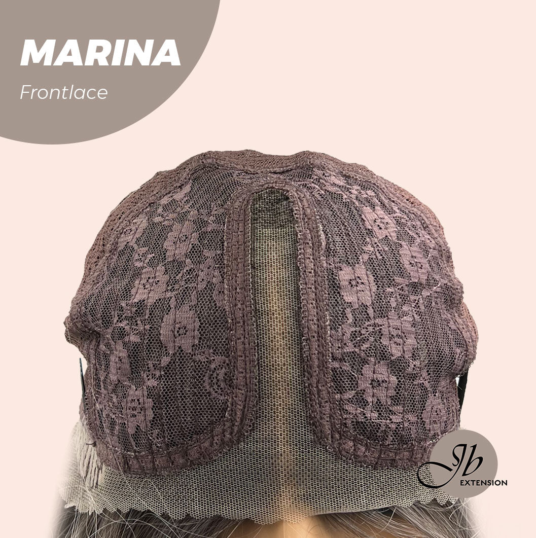 JBEXTENSION 20 Inches Silver Color Wave Pre-Cut Frontlace Glueless Wig MARINA